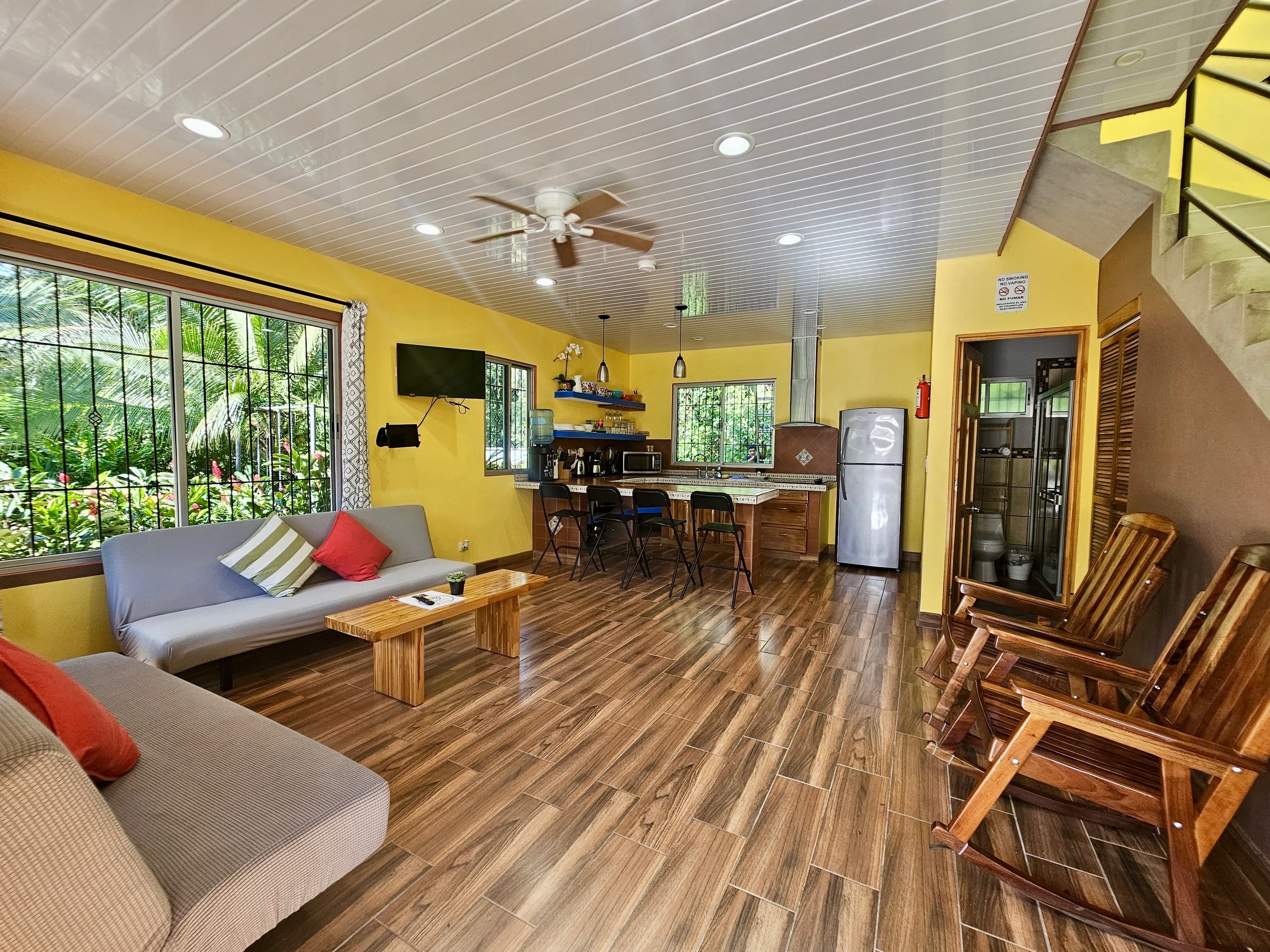 The villa living room